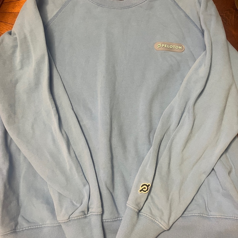 Peloton Light Blue Sweatshirt, large